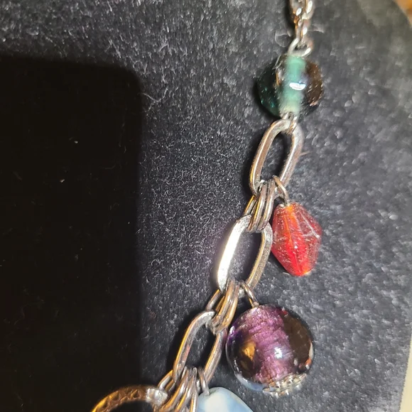 Premier Designs Glass Bead and Gunmetal Necklace - Picture 3 of 6